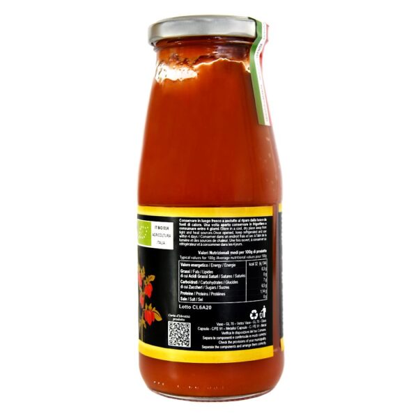 Passata Rossa  di Pomodorino del Piennolo del Vesuvio D.O.P. e Bio - Senza Acido Citrico - immagine 2