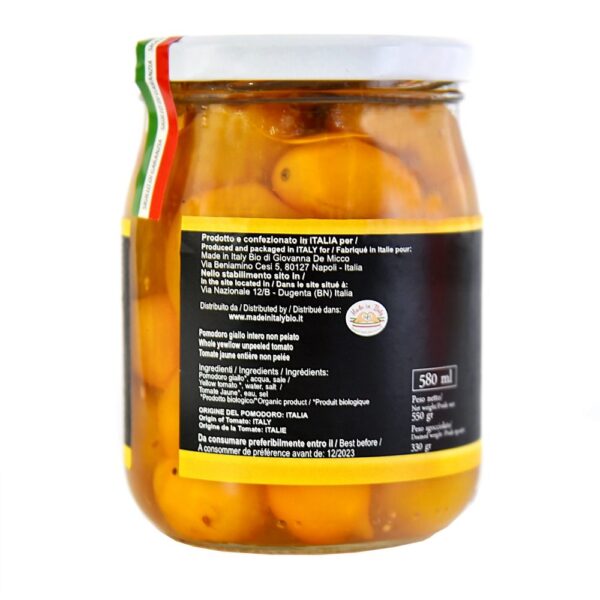 Pomodorino Giallo Campano Bio  - Al Naturale -  Senza Acido Citrico - immagine 3