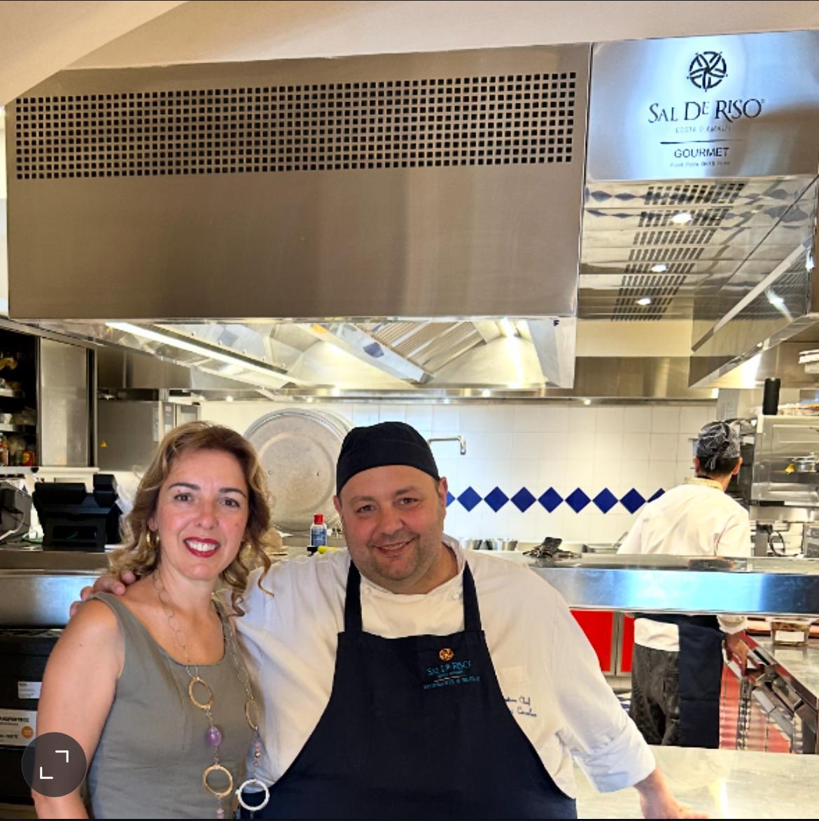 Giovanna con Chef Giovanni Cozzolino - Sal De Riso