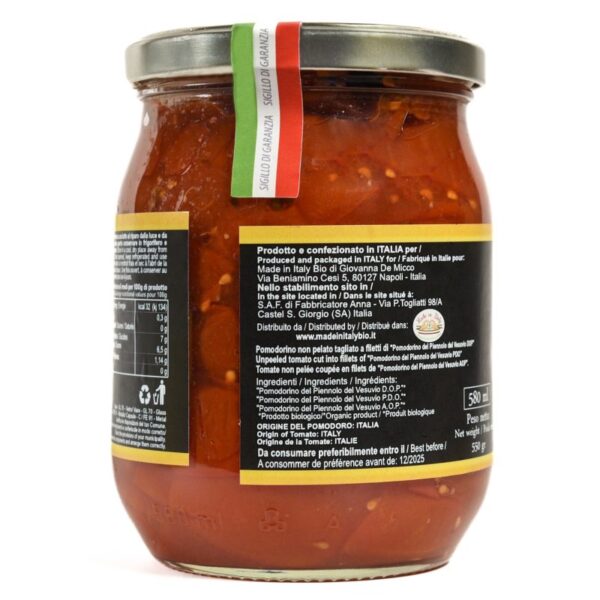 Pacchetelle di "Pomodorino del Piennolo del Vesuvio D.O.P." Bio - immagine 2
